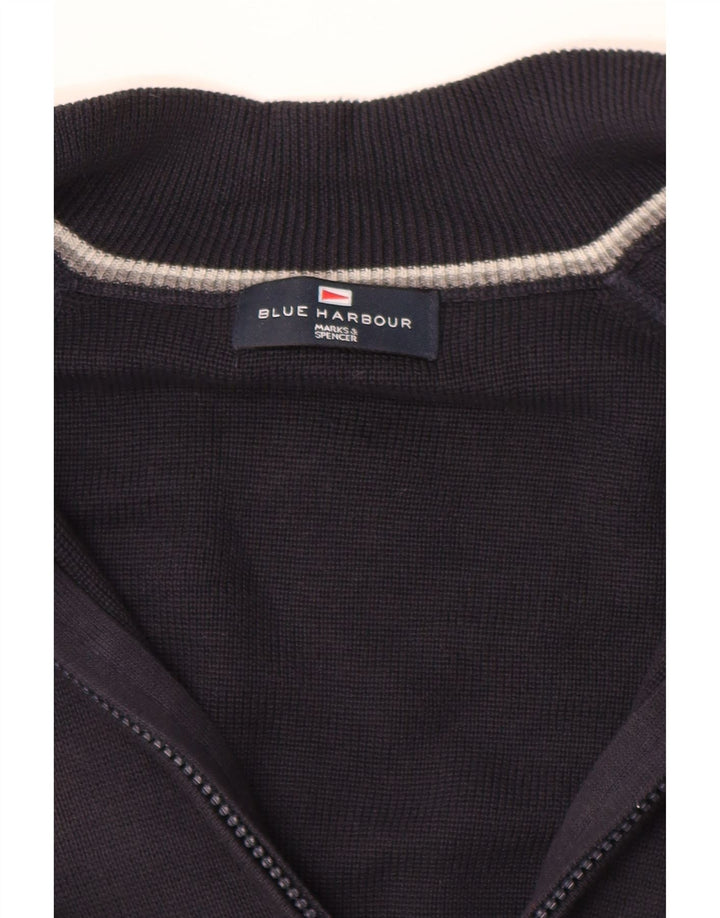 Suéter cardigã masculino MARKS & SPENCER Blue Harbor XL azul marinho