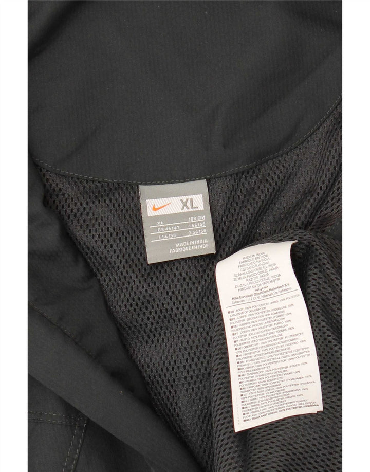 Nike Mens Tracksuit Top Jacket UK 45/47 XL Preto Colorblock Poliéster