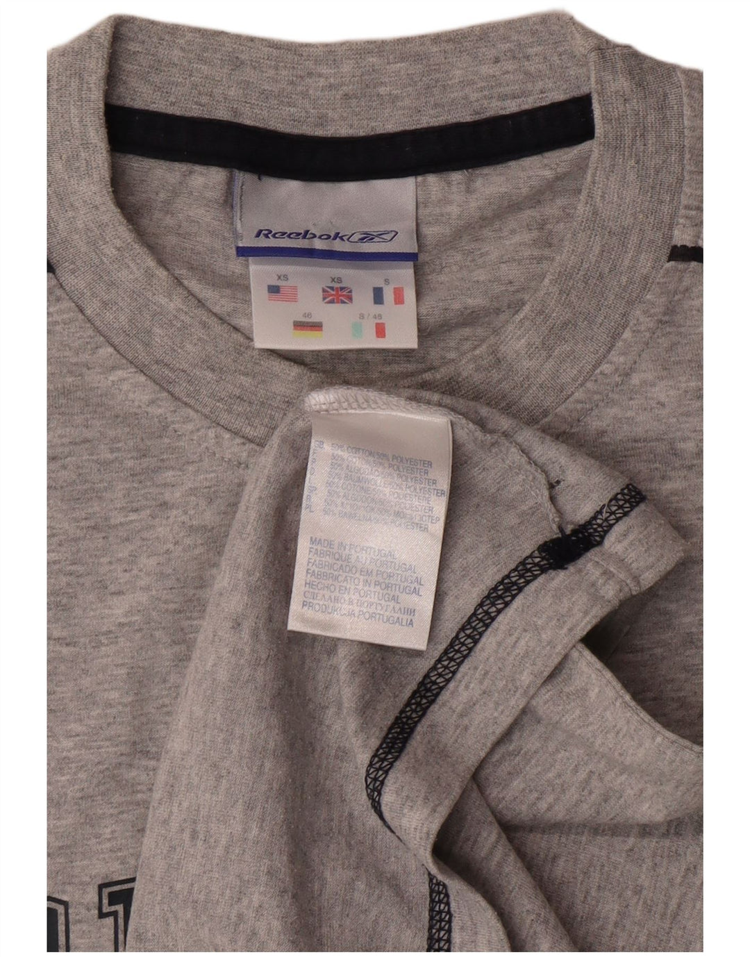 Reebok Mens Graphic Vest Top XS Algodão Cinza