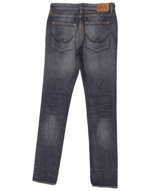 Jeans skinny feminino Superdry W30 L32 algodão azul