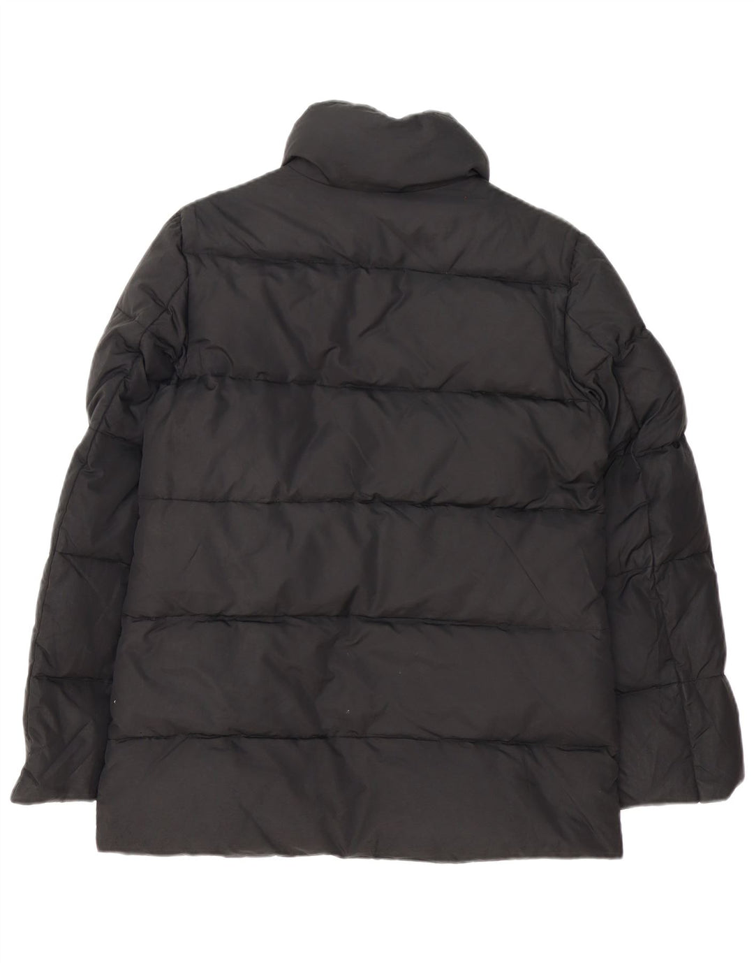 Jaqueta acolchoada feminina Zara UK 14 poliamida preta média