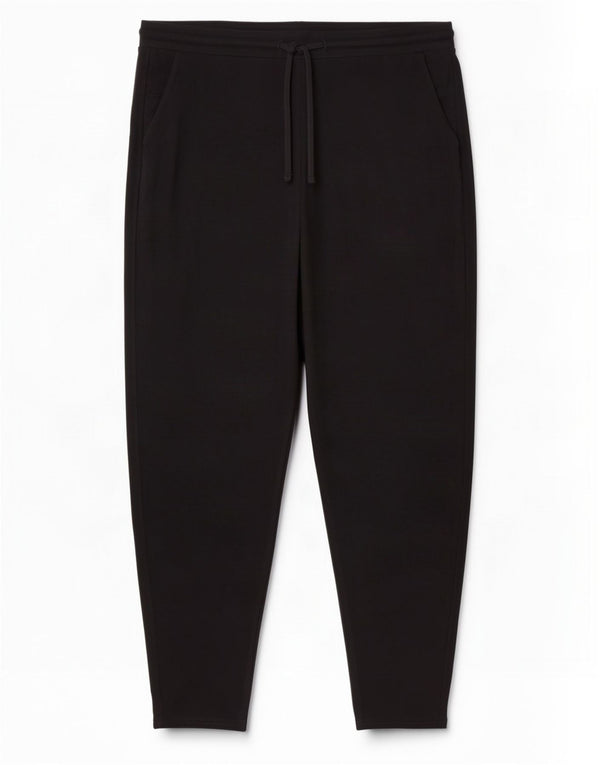 Calça de treino feminina Marks & Spencer Reino Unido 16 grande viscose preta