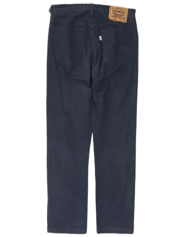 Jeans retos femininos LEVI'S W31 L27 algodão azul marinho