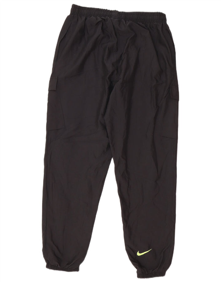 Calça de treino Nike masculina gráfica joggers grande poliéster preto