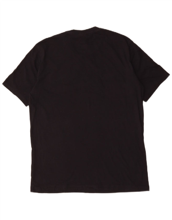 Camiseta gráfica masculina Champion de algodão preto médio