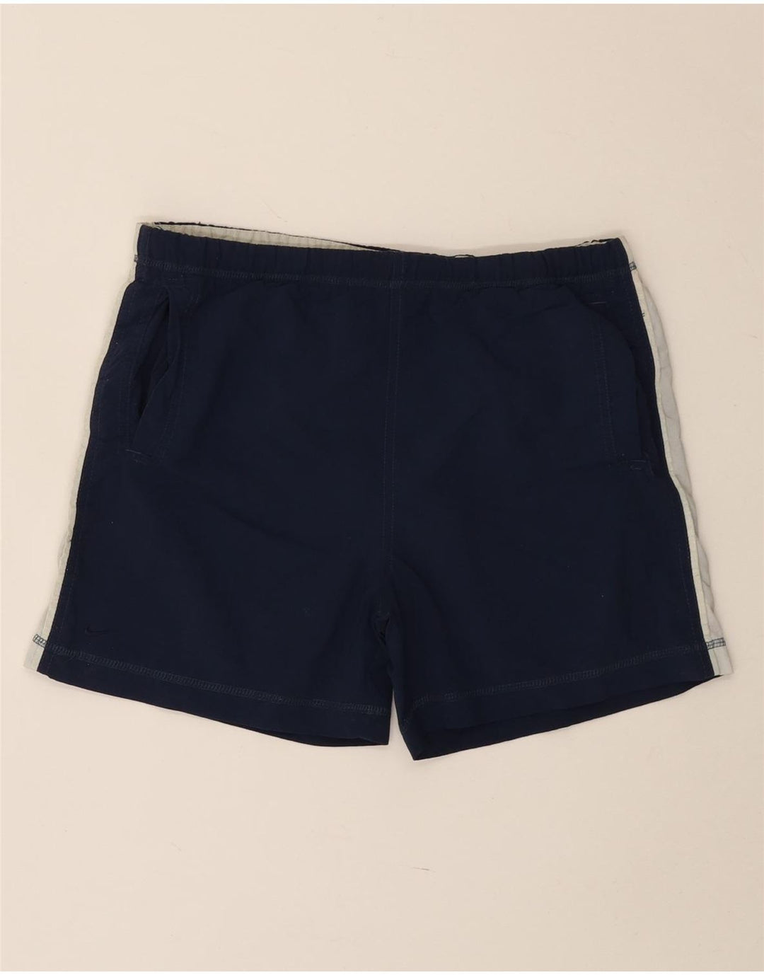 Shorts de natação masculinos NIKE 12-13 anos grandes azul marinho colorblock