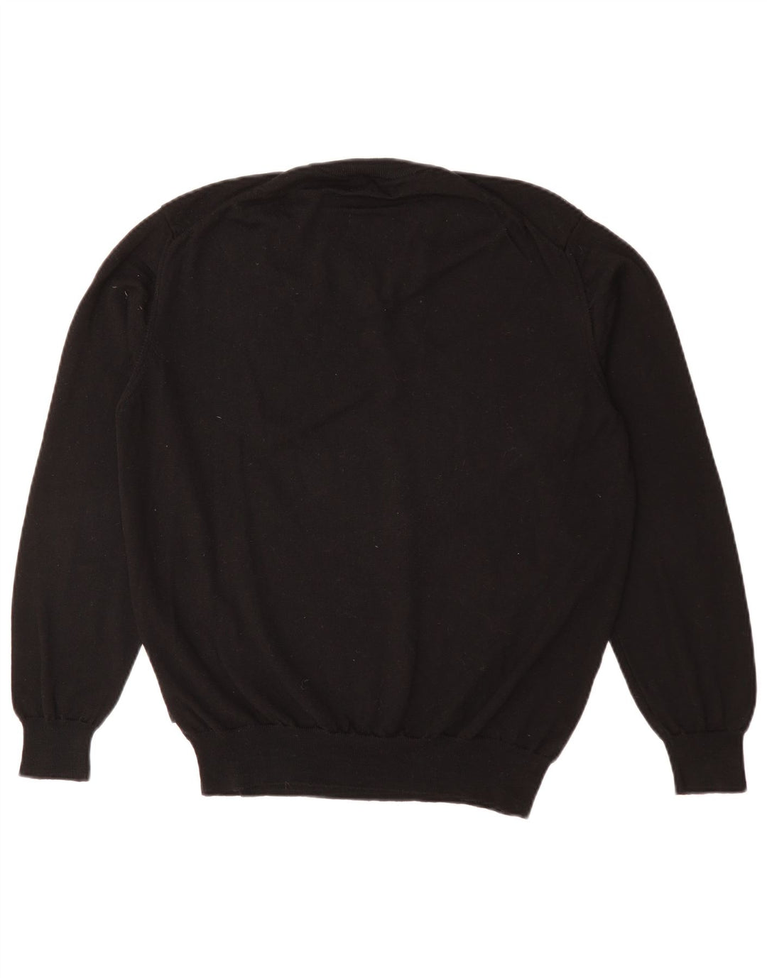 Suéter masculino HUGO BOSS com decote em V médio preto