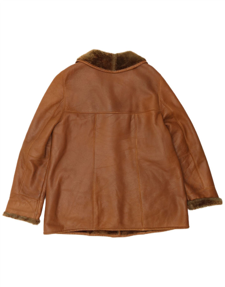 Jaqueta feminina Barnardo Shearling UK 16 grande marrom