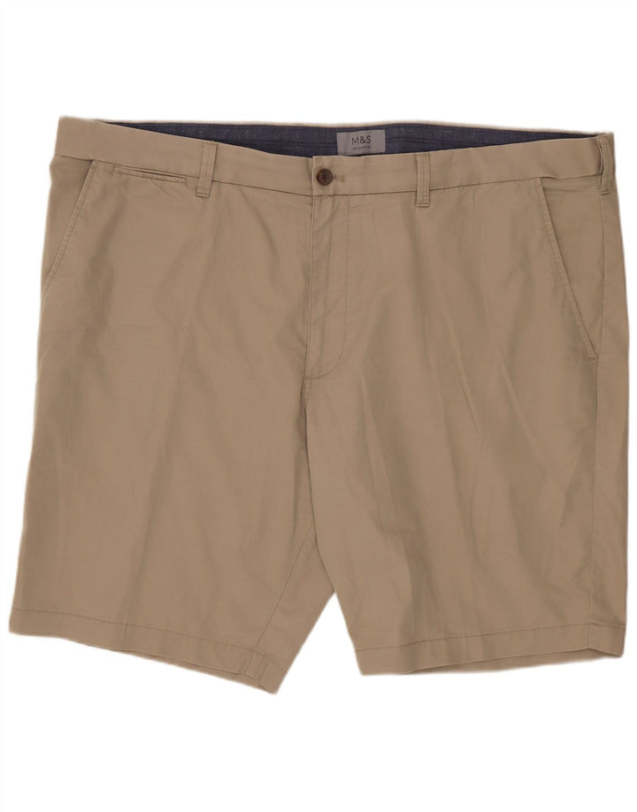 Shorts chino masculino MARKS & SPENCER W44 2XL algodão bege