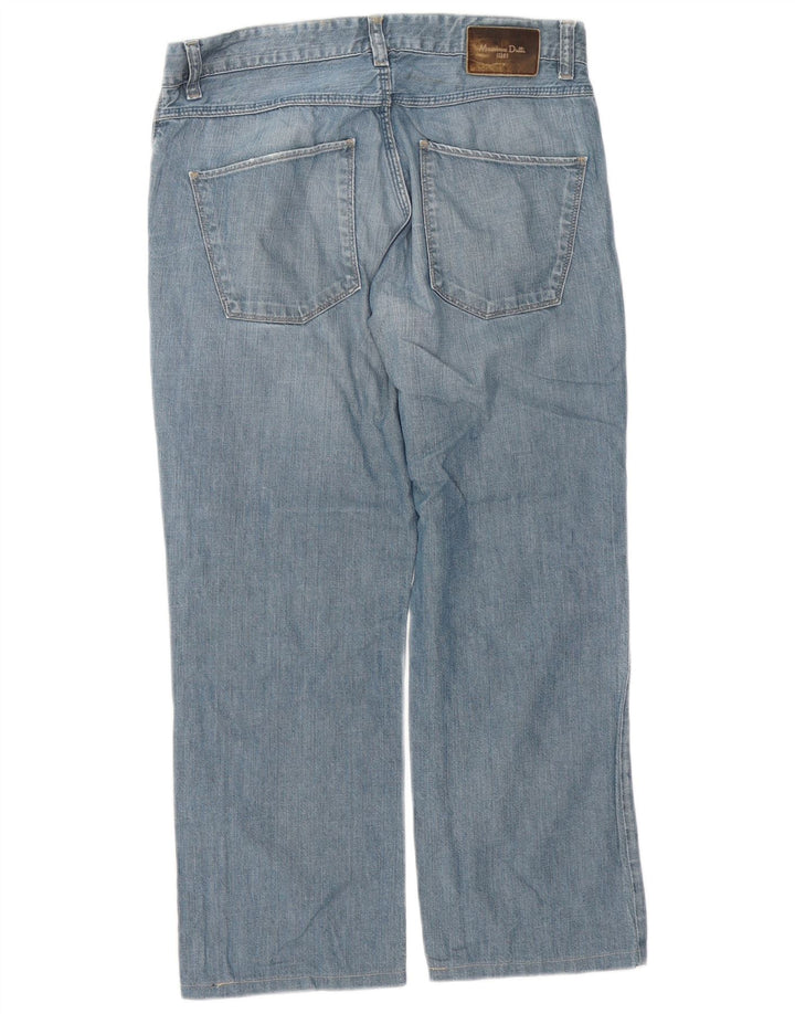 Jeans retos femininos Massimo Dutti W34 L26 azul