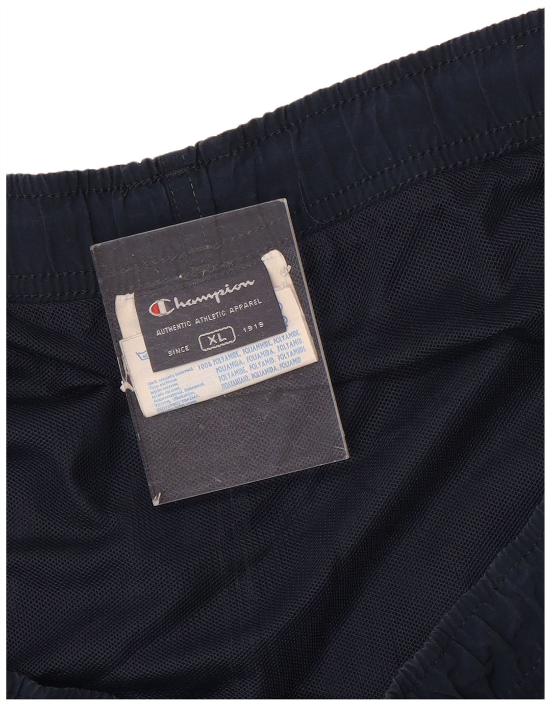 Shorts de natação masculino Champion XL azul marinho poliamida