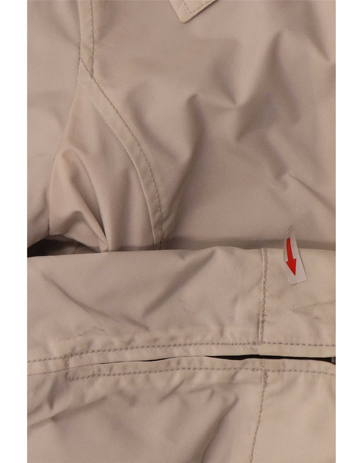 Jaqueta de chuva feminina com capuz Refrigiwear UK 10 pequena poliamida cinza