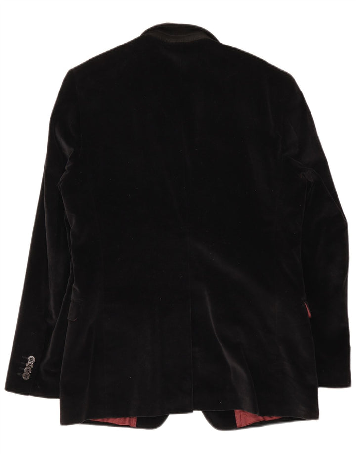Jaqueta blazer de veludo masculina Conbipel Studio 2 botões IT 52 grande algodão preto