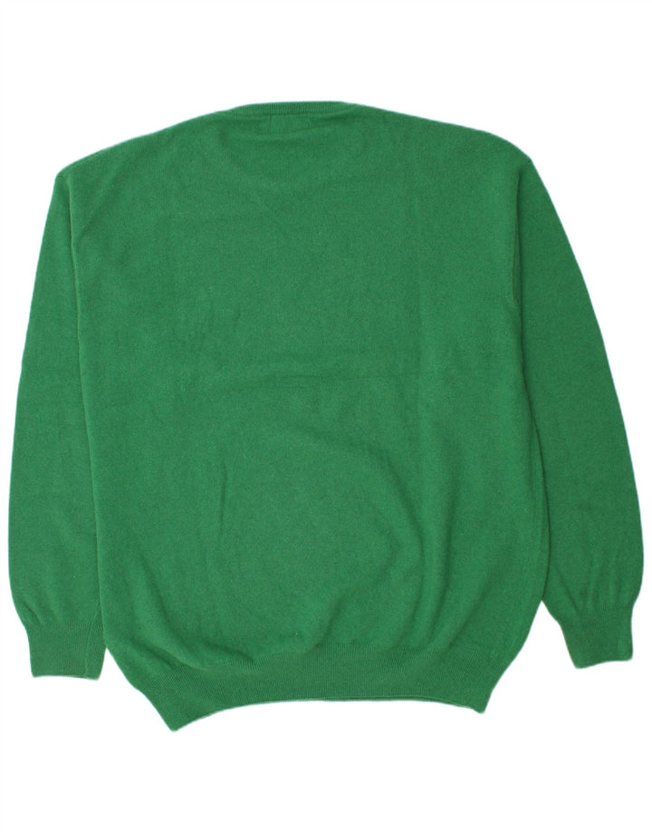 Suéter masculino Kappa com gola redonda 3XL lã de cordeiro verde
