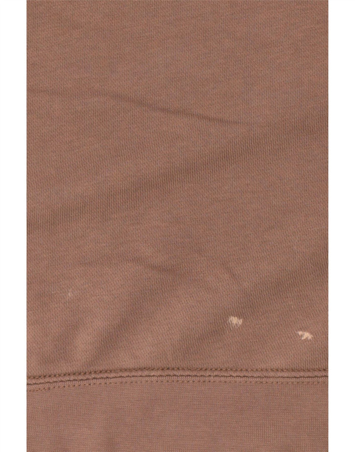 Nike feminino oversized moletom jumper reino unido 10 pequeno algodão marrom