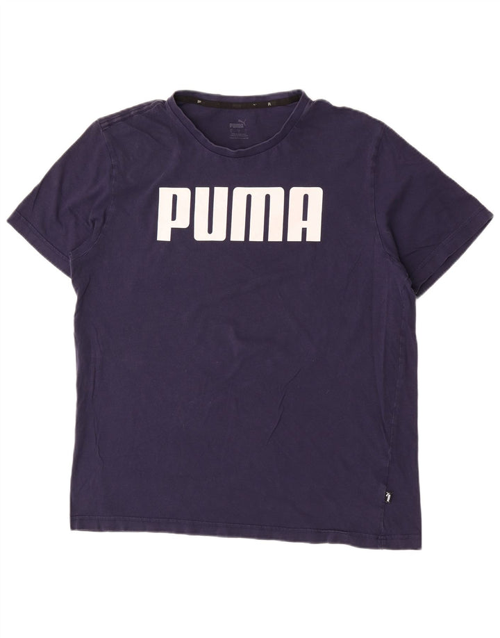 Puma Camiseta Masculina Graphic Top Grande Azul Marinho