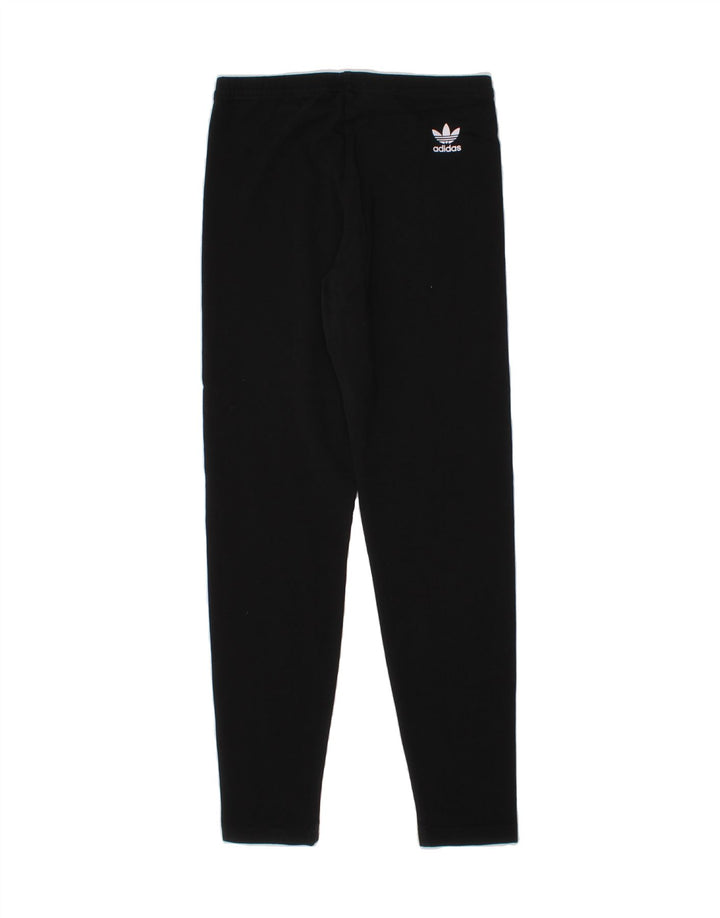ADIDAS Girls Leggings 10-11 Years  Black Cotton Vintage Adidas and Second-Hand Adidas from Messina Hembry 