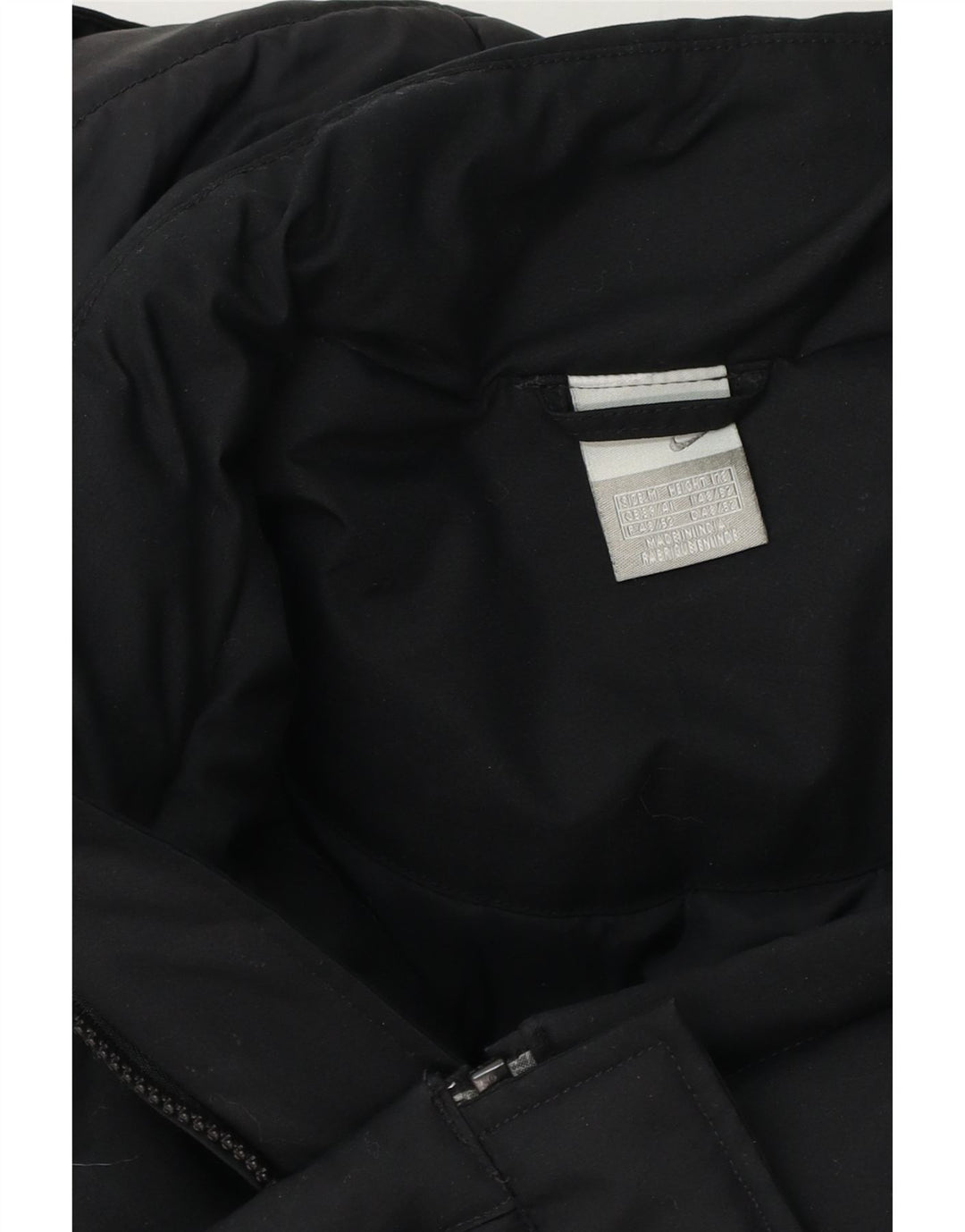 Jaqueta corta-vento masculina Nike com capuz UK 38 médio preto