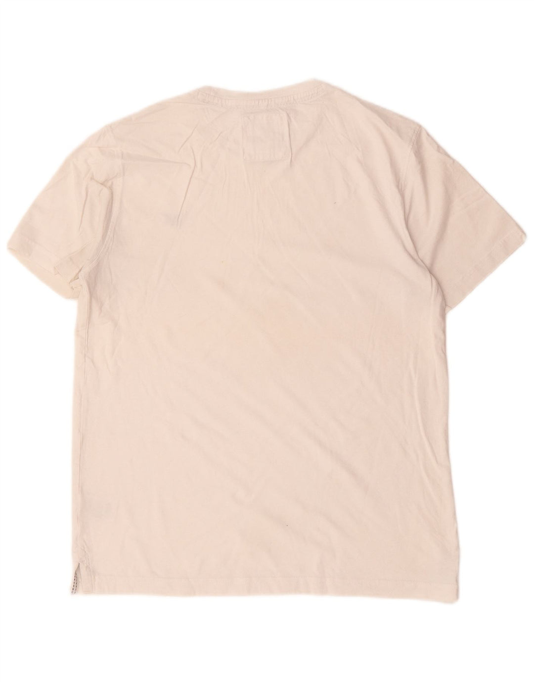 Camiseta masculina Crew Clothing Top médio algodão branco