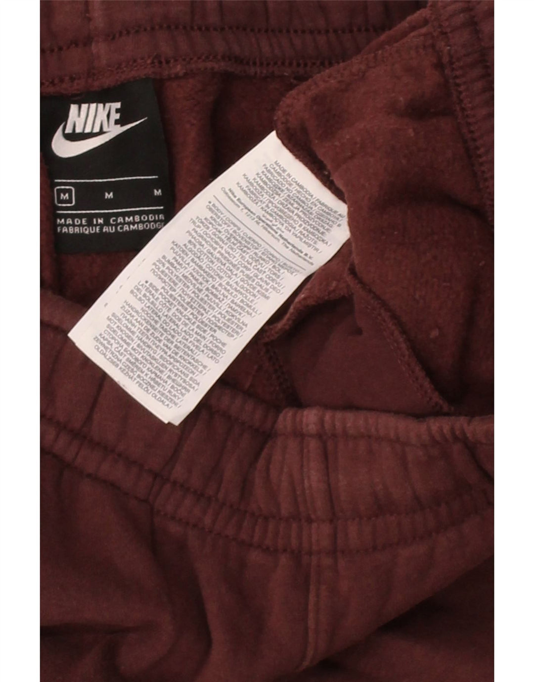 Calça de treino masculina NIKE Joggers médio marrom algodão