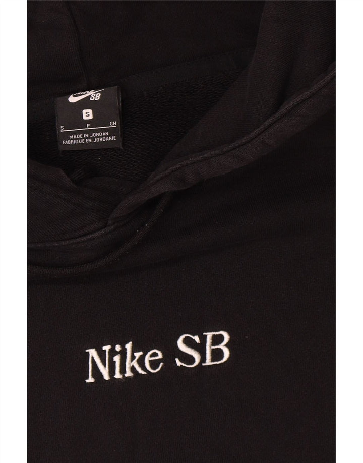 Jumper com capuz gráfico masculino Nike pequeno algodão preto