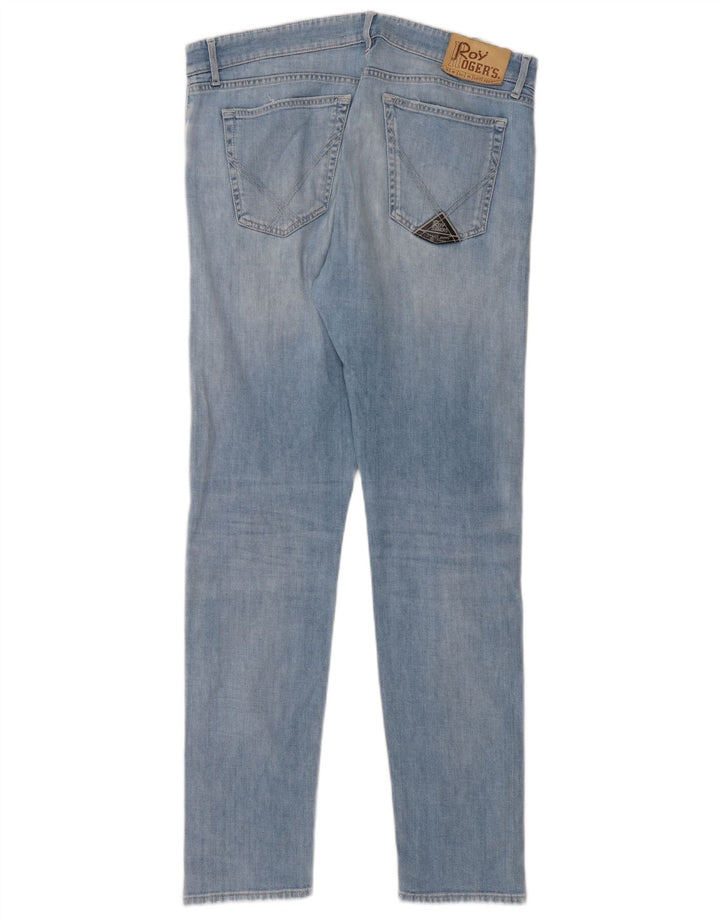 Roy Rogers Mens Jeans Slim W38 L34 Azul Algodão