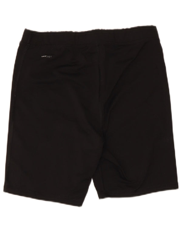 Shorts esportivos femininos Puma Dri Fit UK 14 grande poliéster preto
