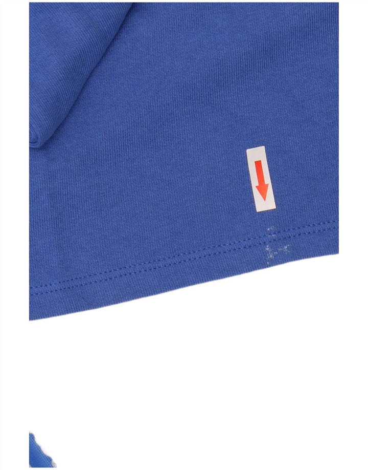 Kappa feminino Tezenis gráfico oversized moletom jumper UK 14 médio azul