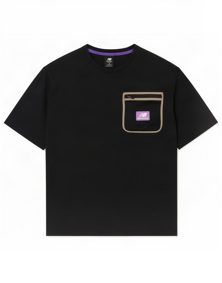 Camiseta masculina New Balance preta média