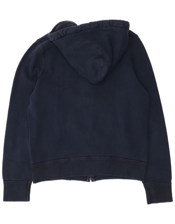 Suéter feminino Abercrombie & Fitch com capuz e zíper muscular Reino Unido 18 XL azul marinho