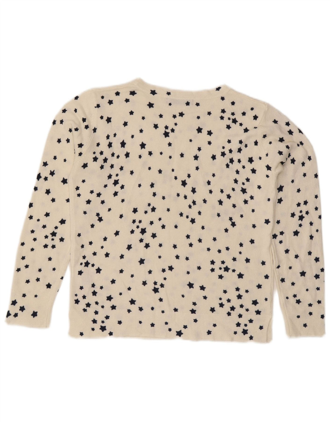 Suéter feminino Marks & Spencer com gola canoa Reino Unido 10 pequeno branco