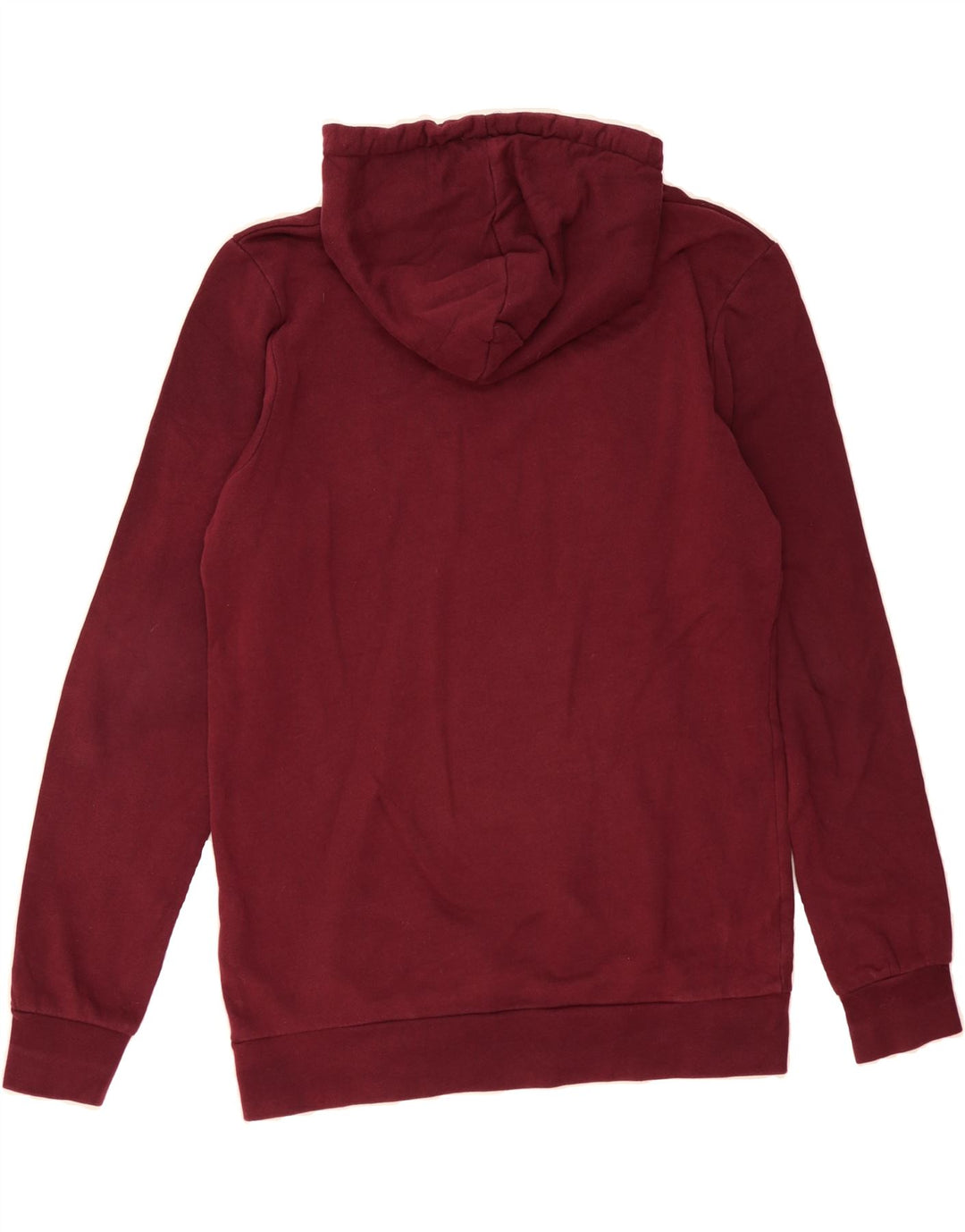 JACK & JONES Mens Graphic Hoodie Jumper Large Burgundy Cotton Vintage Jack & Jones and Second-Hand Jack & Jones from Messina Hembry 