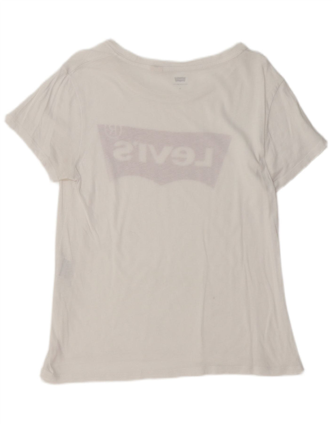 Camiseta feminina gráfica LEVI'S UK 12 médio branco