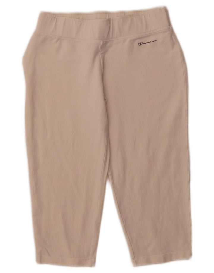 Leggings capri femininas CHAMPION UK 12 algodão branco médio