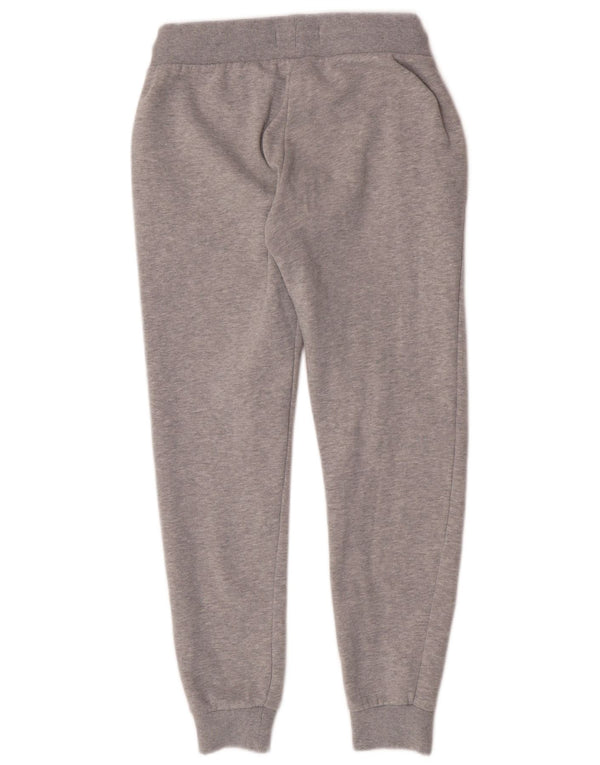 Superdry Womens Graphic Tracksuit Calças Joggers UK 12 Médio Algodão Cinza