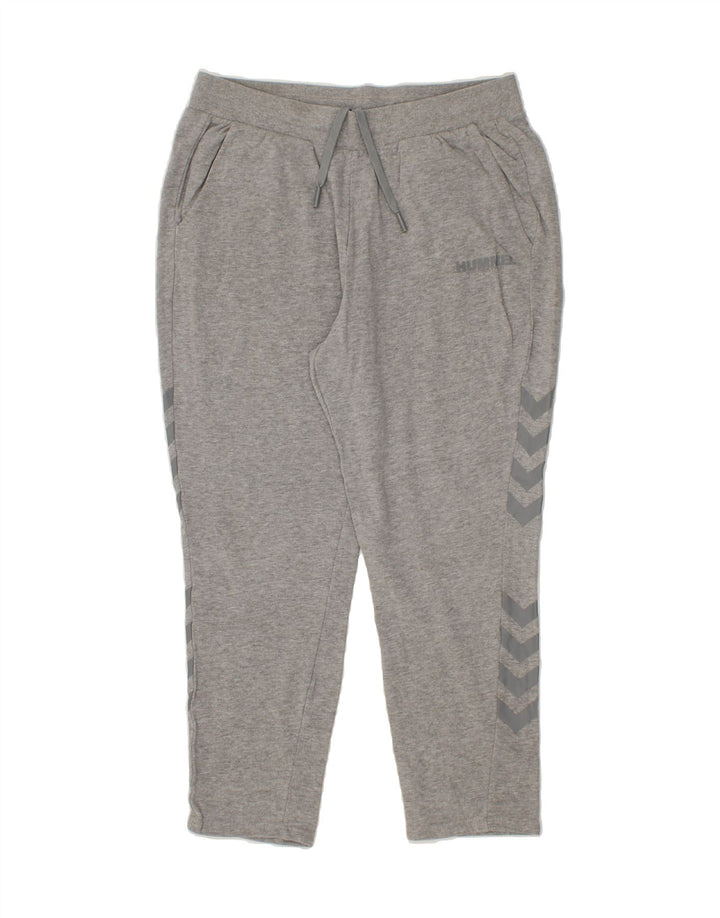HUMMEL Mens Graphic Tracksuit Trousers Large  Grey Cotton Vintage Hummel and Second-Hand Hummel from Messina Hembry 