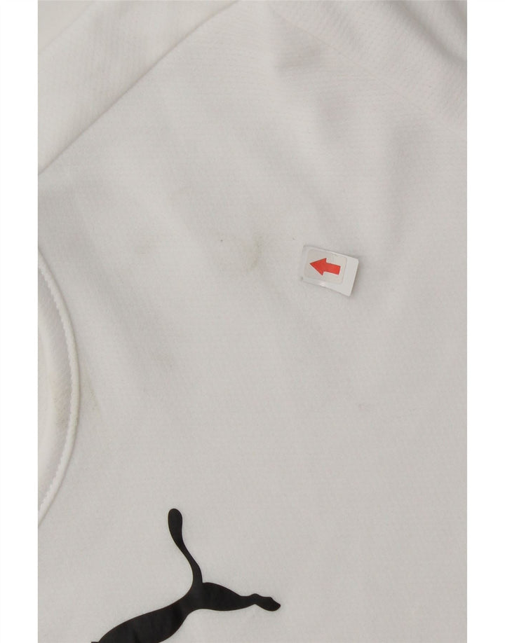 Camiseta Puma Menino 13-14 Anos Branco Colorblock