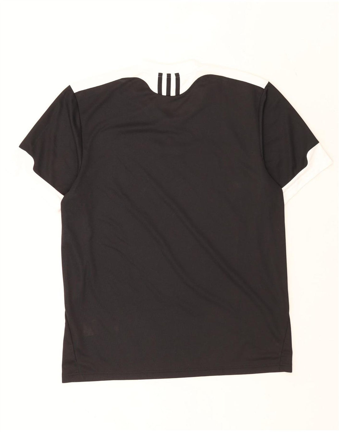 Adidas Masculino Climalite Camiseta Top Médio Preto Colorblock Poliéster