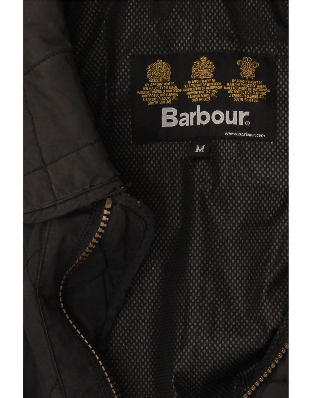 Jaqueta acolchoada masculina Barbour UK 38 médio preto
