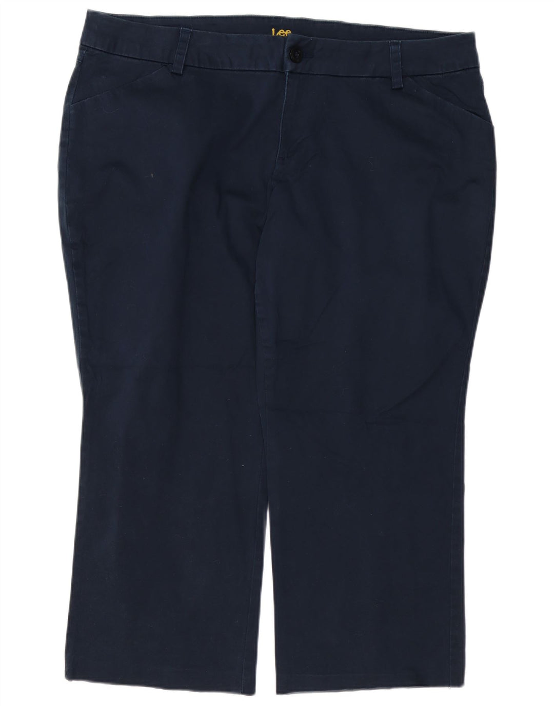 Calça feminina casual LEE Petite Straight US 20 3XL W40 L27 azul marinho