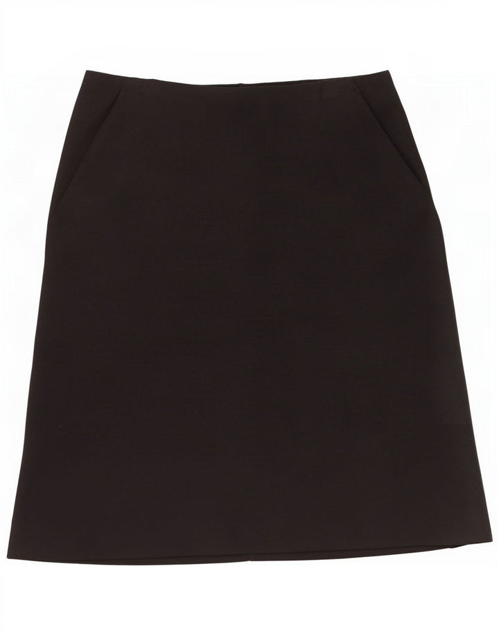 Cos saia evasê feminina pequena W29 viscose preta