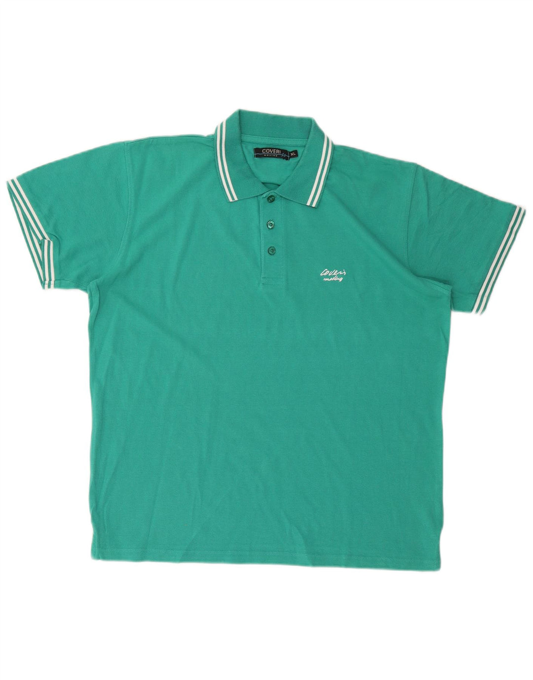 Camisa polo masculina COVERI XL algodão verde