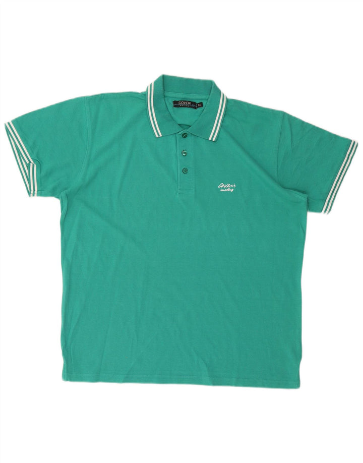 Camisa polo masculina COVERI XL algodão verde