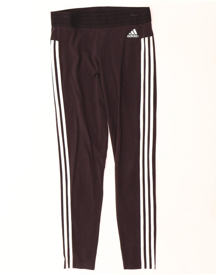 Leggings Adidas Femininas UK 14 Médias Pretas