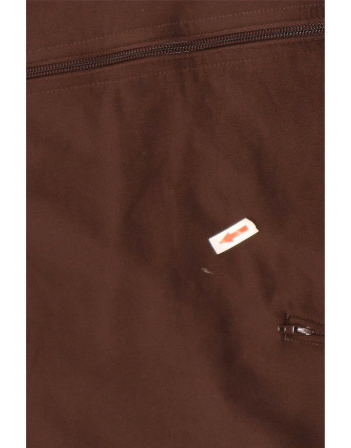 Adidas Mens Treino Top Jacket Poliéster Marrom Médio