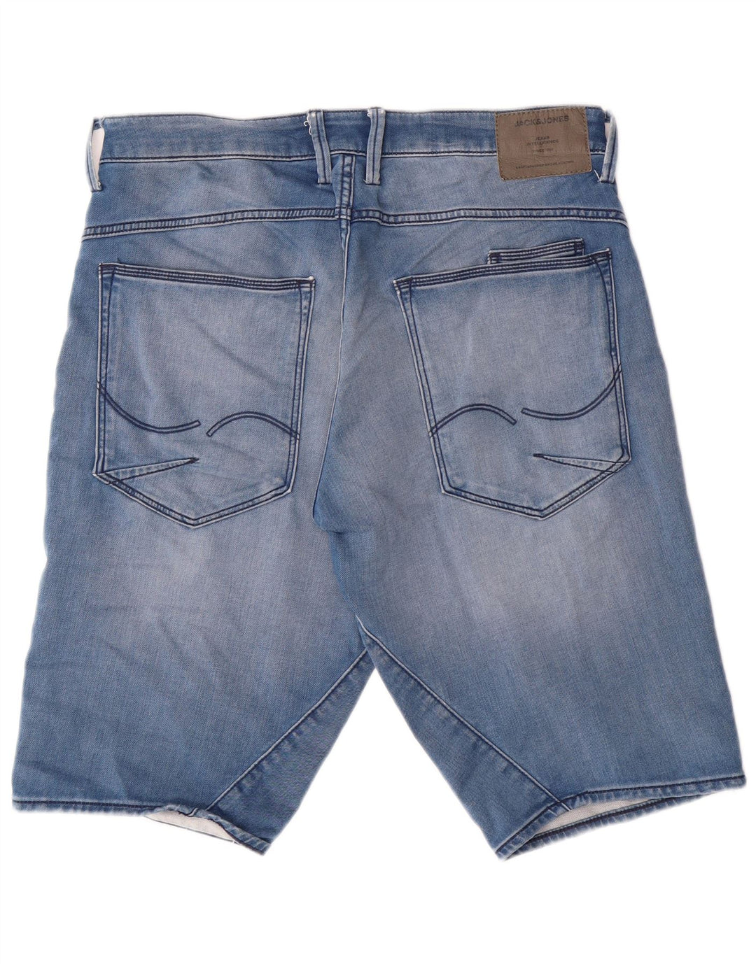 Shorts jeans masculino JACK & JONES médio W32 algodão azul