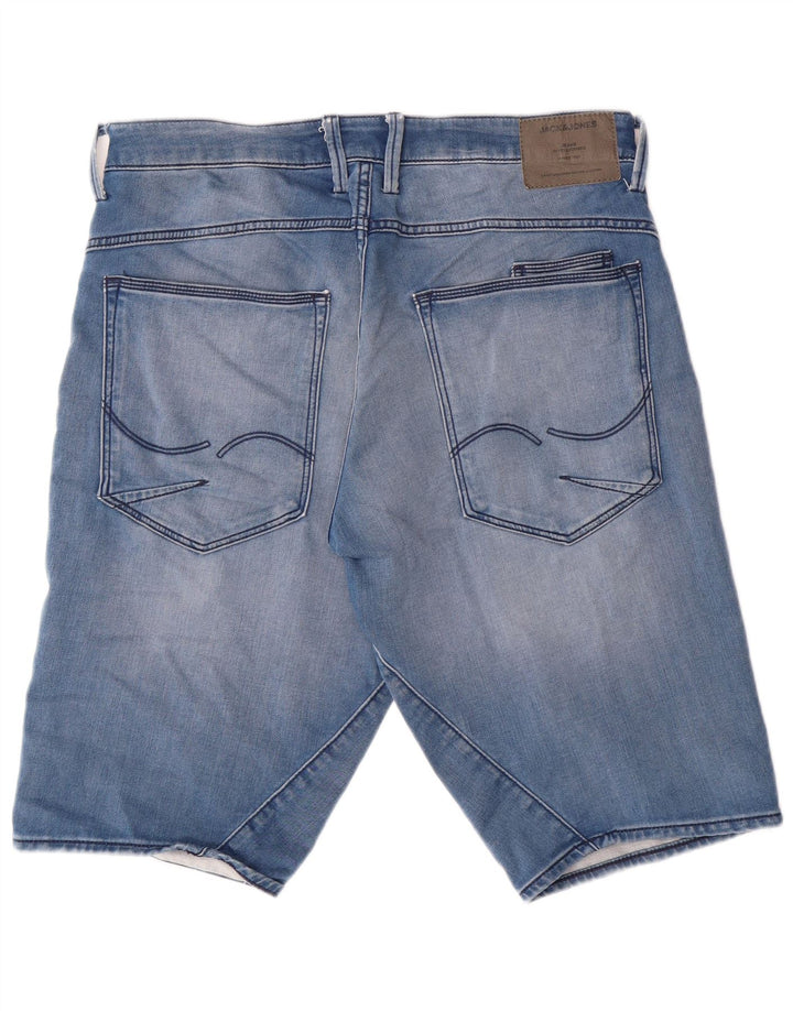Shorts jeans masculino JACK & JONES médio W32 algodão azul