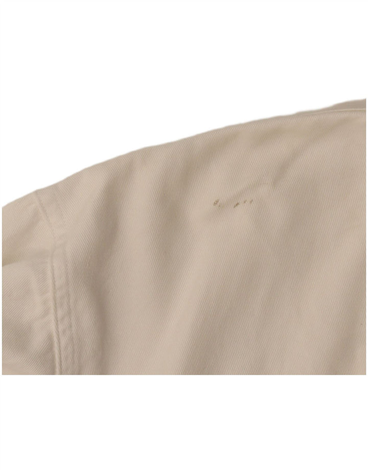 De qualquer forma, camisa jeans masculina grande de algodão branco