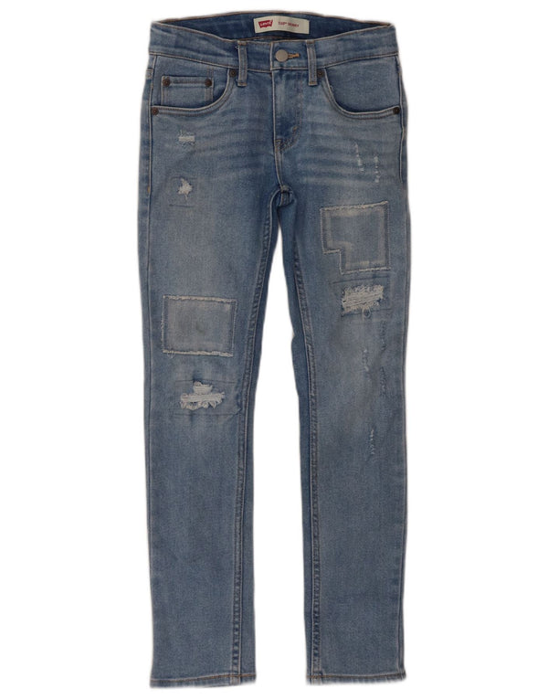 Levi's Meninos 510 Jeans Skinny Distressed 9-10 Anos W28 L26 Azul