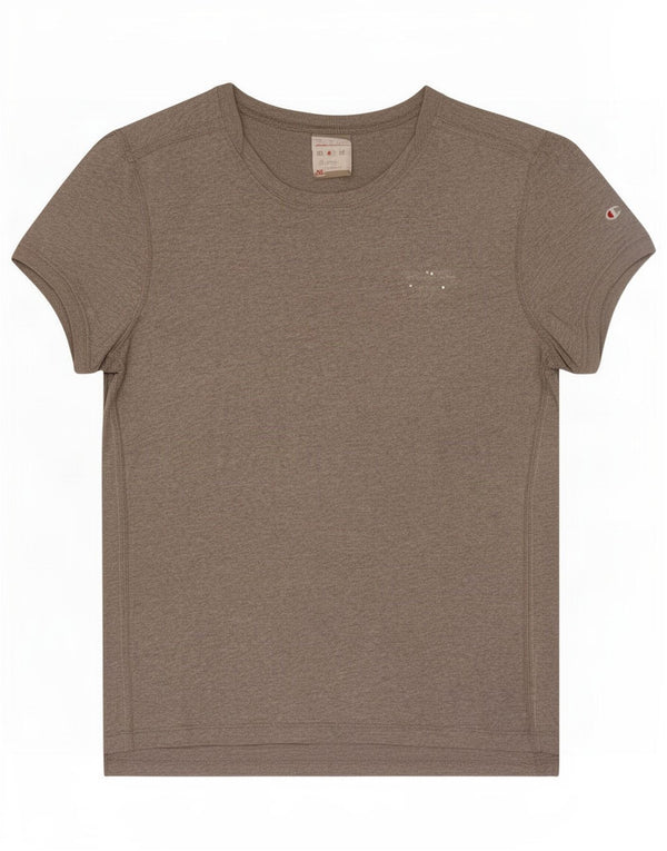 Camiseta feminina Champion Heritage Classics UK 18 XL cinza manchado de algodão